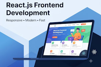 build a modern react js frontend for your website