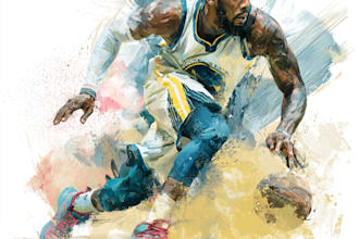 draw a stunning sports illustration for athletes and teams