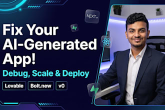 debug, fix bugs, and scale ai generated lovable bolt v0 apps