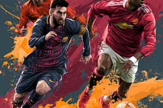 draw sport illustrations or anything in my style