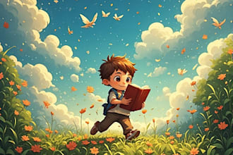 create unique children book character designs and storybook