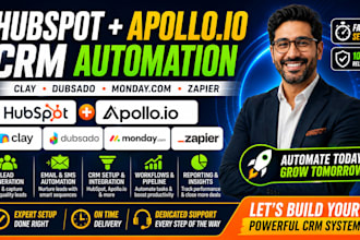 setup claycom pipedrive hubspot crm apollo io dubsado monday zapier automation