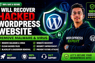 recover hacked wordpress website, remove malware and virus