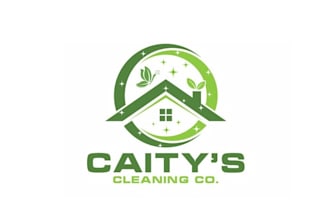 design super green cleaning company logo
