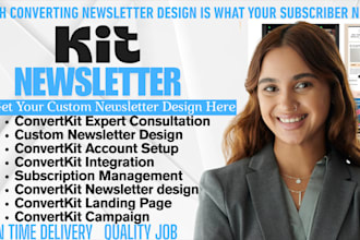 setup convertkit newsletter kit landing page convertkit email sequence expert