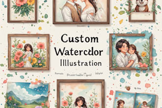 draw a digital watercolor illustration