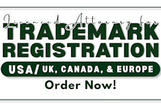 be attorney for US trademark registration, uspto filing, office action, sou