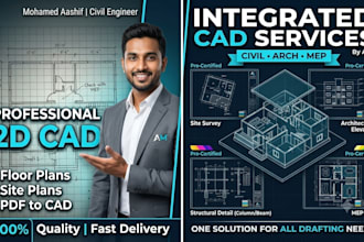 create professional 2d autocad drawings