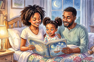 draw children book illustrations for amazon KDP and print