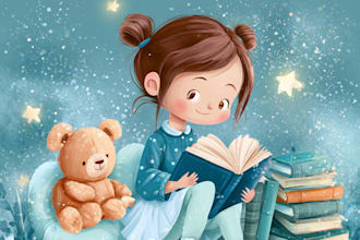 draw cute children book illustrations