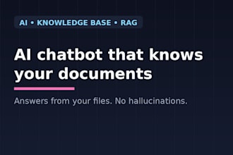 build an ai chatbot that answers from your knowledge base
