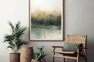 design trendy printable wall art, aesthetic poster