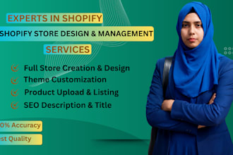 design shopify store and do e commerce store management