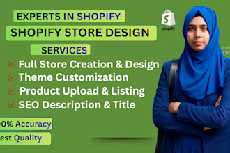 design shopify store and do e commerce store management