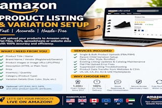 upload amazon product listings in bulk with variations