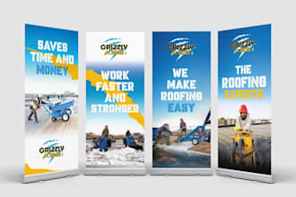 design eye catching trade show booth, backdrops, banners