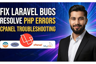 fix laravel bugs, resolve PHP errors, and cpanel issues fast