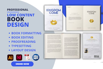 design and format low content ebook and journal