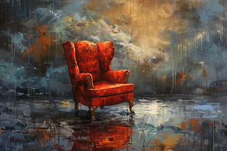 custom digital chair oil painting transform your space