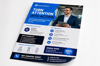design high converting sales sheets, marketing sheets and business leaflets