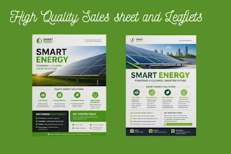 design high converting sales sheets, pamphlets  and business leaflets