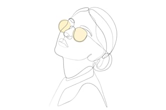 draw creative one line art, minimalist line art, vector line art
