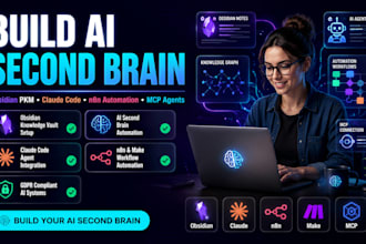 build obsidian pkm second brain claude code n8n mcp make gdpr automation agent