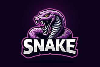 design eye catchy snake logo in very short time