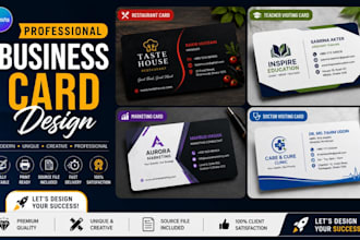 design a professional business card in canva