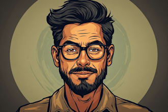 paint your photo into amazing high quality vector portrait art