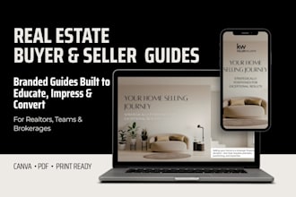 design a real estate buyer guide and seller guide