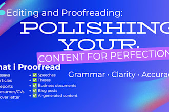 proofread, edit, and polish your english document