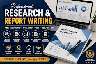 research write and format professional reports and documents