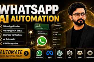 build a whatsapp chatbot with API and ai automation