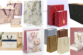 design unique paper bag shopping bag and gift bag design