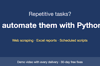 automate excel, web scraping and repetitive tasks with python