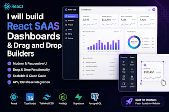 build react saas, internal tools, and workflow applications