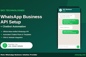 setup whatsapp business API and build automated chatbot