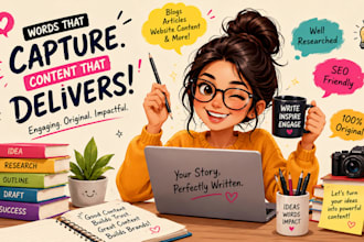 write engaging blog posts and website content