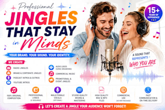 create a custom podcast intro, outro, and radio jingle