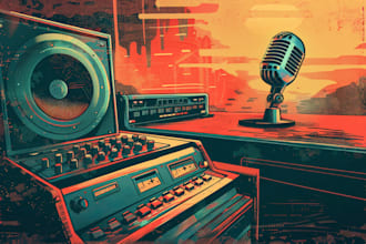 create a custom podcast intro, outro, and radio jingle