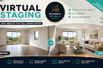 do real estate virtual staging, interior design, home staging, virtual furniture