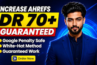 increase ahrefs DR 70 using SEO backlinks