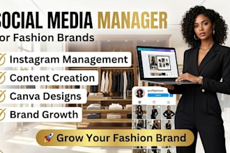 social media manager for fashion brands