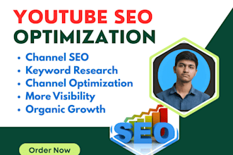 do youtube channel SEO and optimization