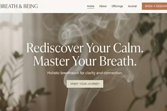 build squarespace holistic website life wellness coach spiritual healing website