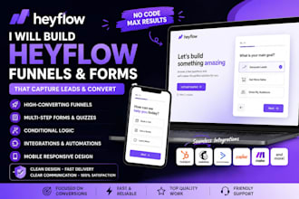 build a high converting heyflow funnel form and lead generation flow
