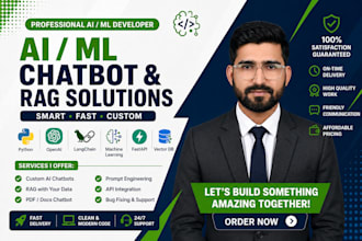 build a custom ai chatbot and rag application using python