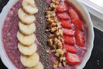 write professional food recipes and meal plans