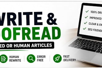 rewrite and proofread ai generated articles